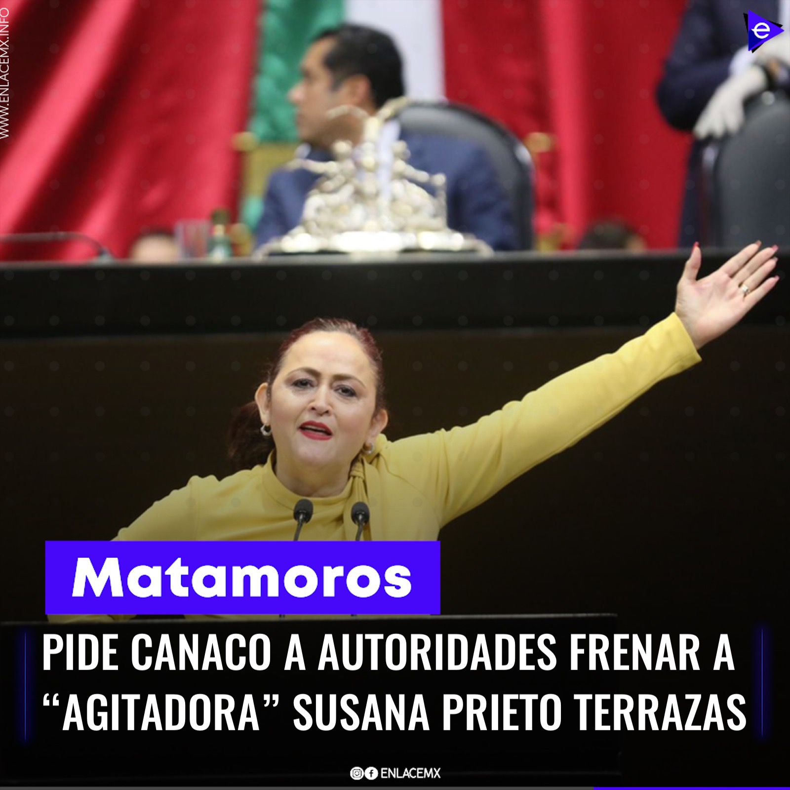 Exige Canaco a autoridades frenar a “la agitadora” Susana Prieto Terrazas