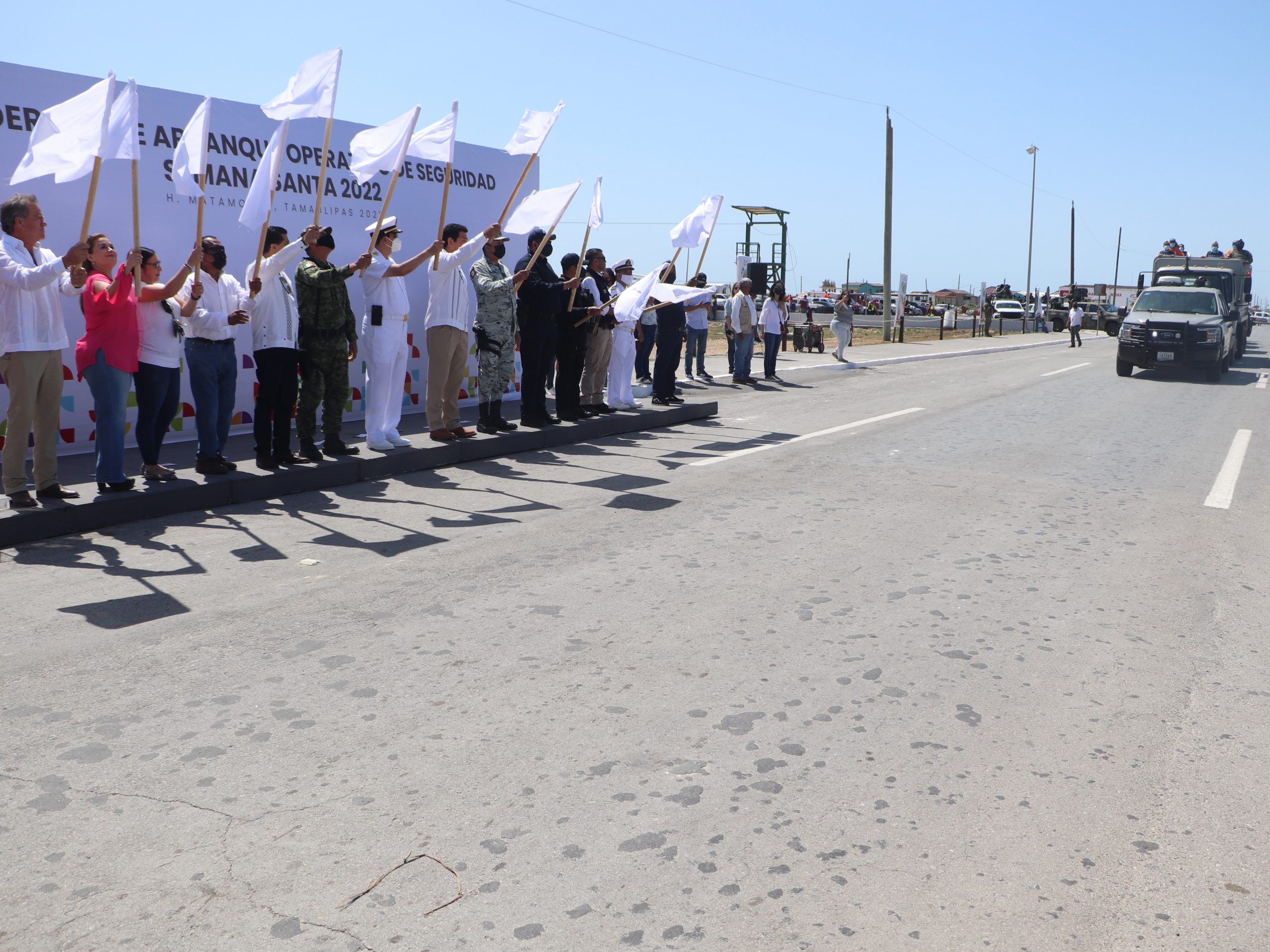 Operativo en Playa Bagdad