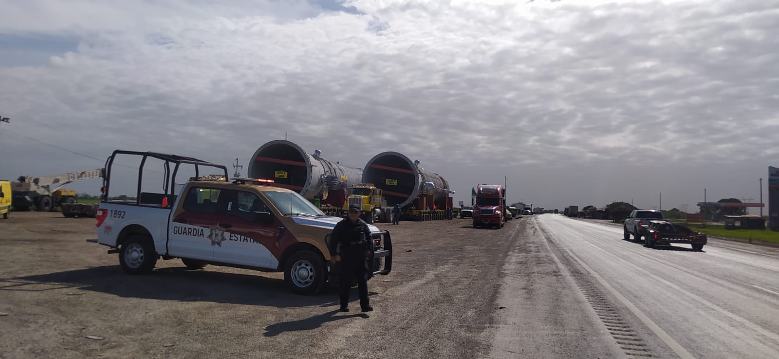 Alerta: Circulación desviada por movimiento de calderas en Carretera Tampico-Mante