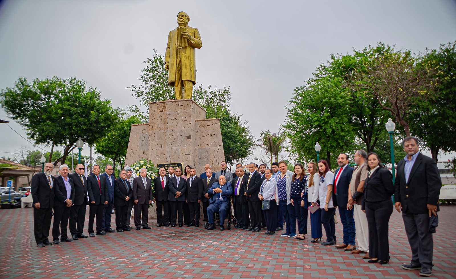 Recuerdan autoridades municipales y masónicas, vida de Don Benito Juárez,  en el marco del 218 Aniversario de su Natalicio