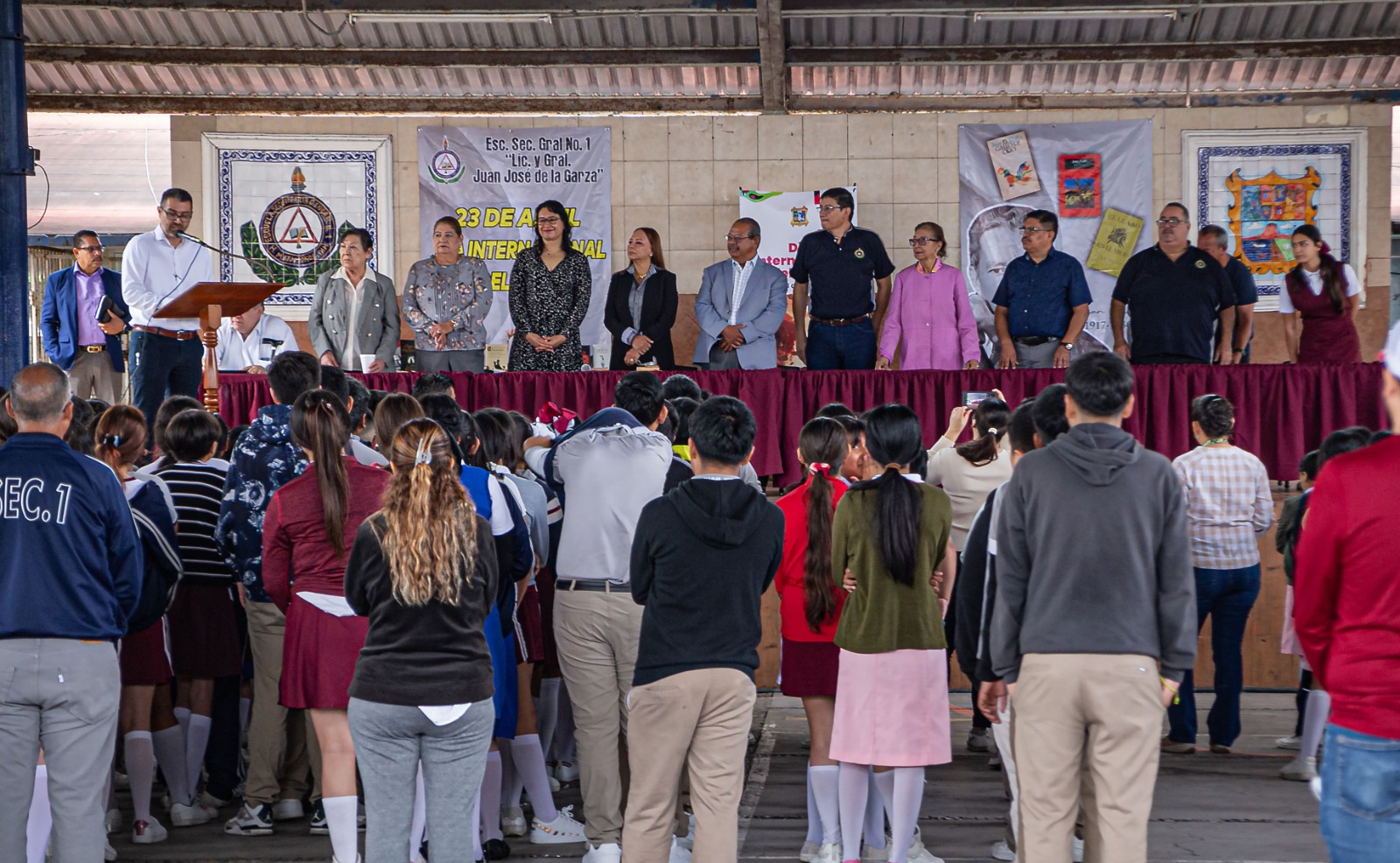 Conmemora Municipio de Matamoros “Día Internacional del Libro” en Secundaria General No. 1