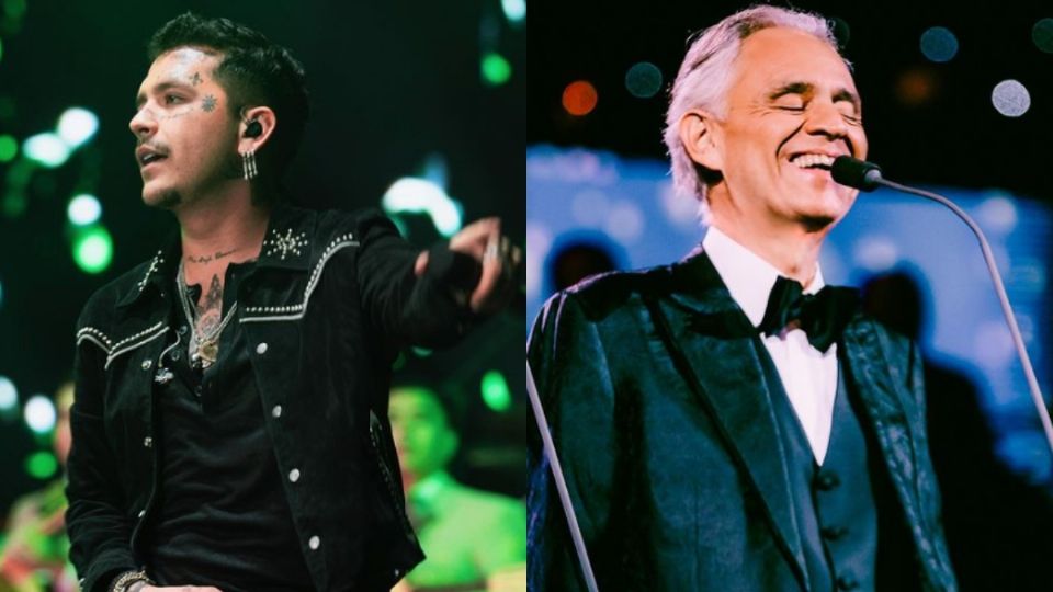 Christian Nodal cantará a lado de Andrea Bocelli por la celebración de su 30 aniversario en la música, es el único mexicano