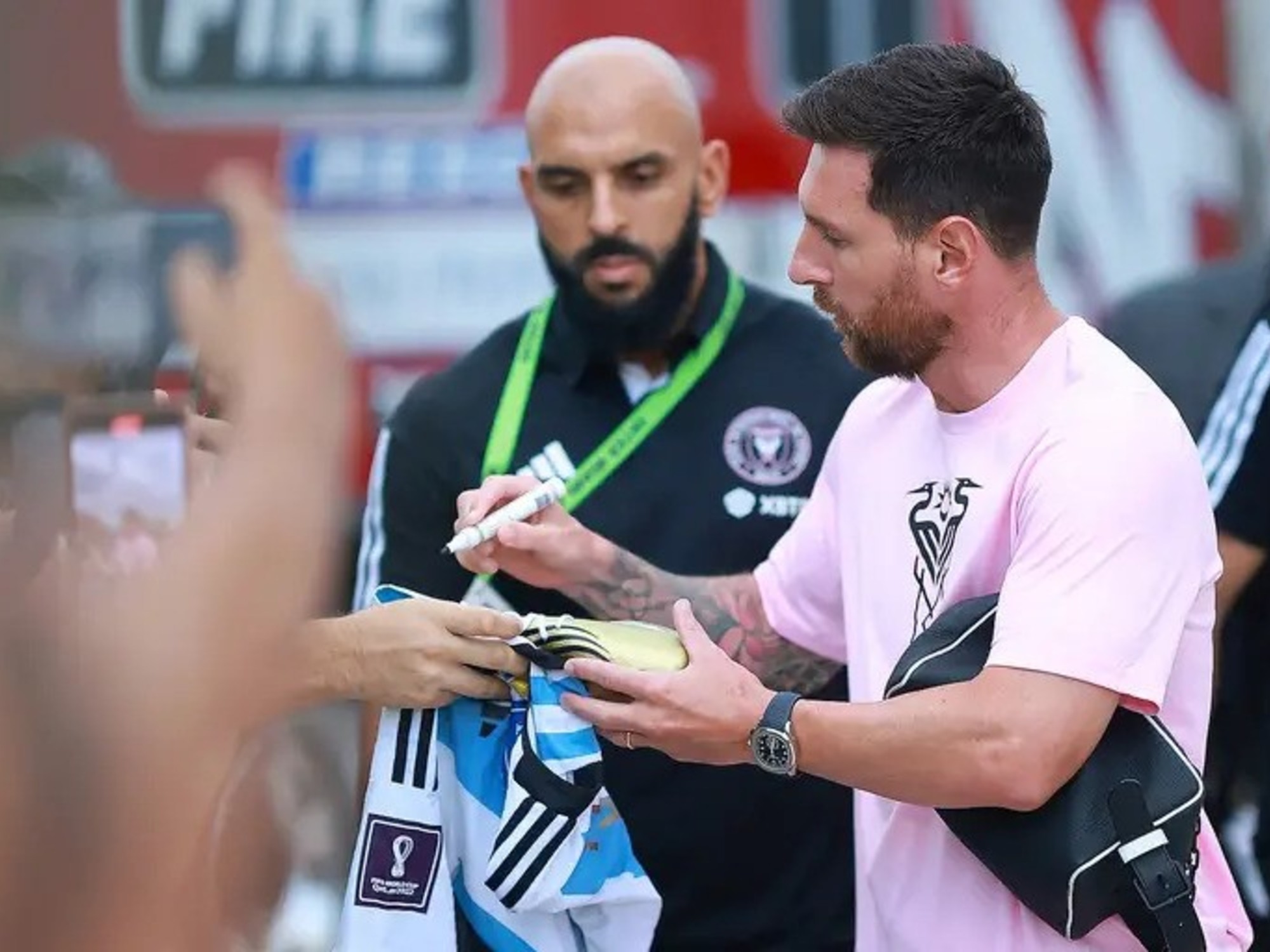 Guardaespaldas de Messi se mostró insatisfecho con la seguridad en el BBVA