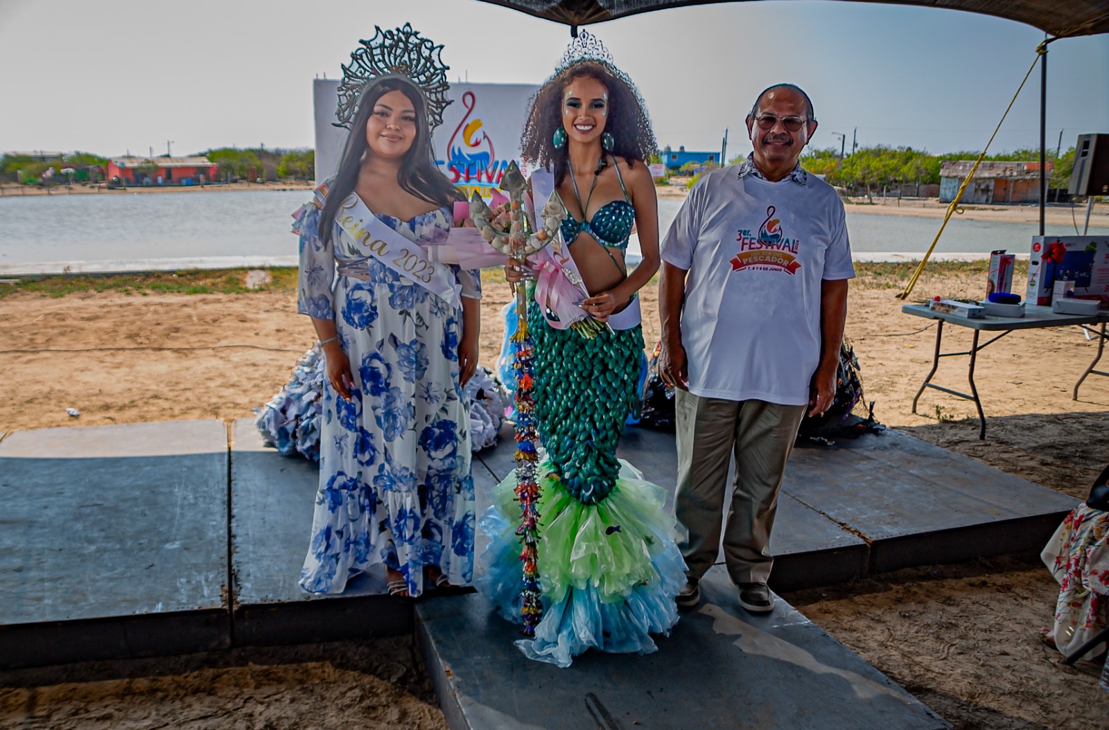 Inaugura Alcalde Dr. Rubén Sauceda el 3er. Festival del Pescador en el poblado Higuerillas