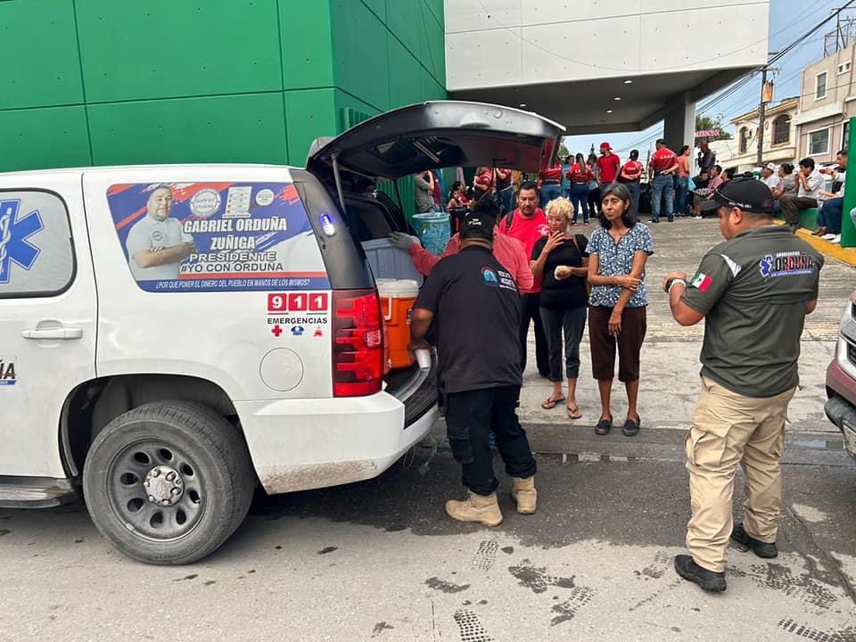 Grupos «Rescate Mezquital», «Gama» y Ambulancias Orduña reparten alimentos en hospitales públicos