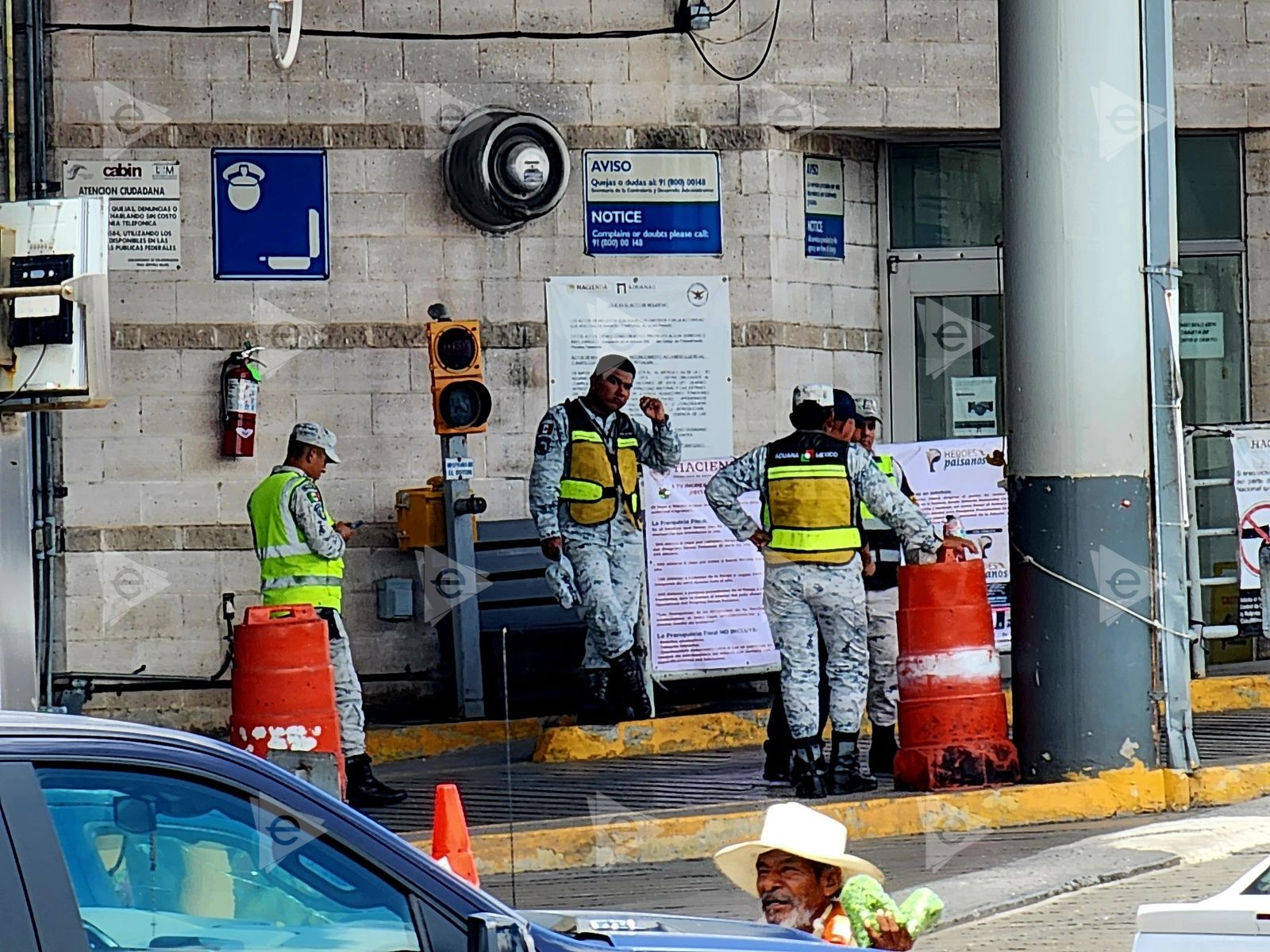 Colocan enormes picos en punto de revisión del Puente Viejo 