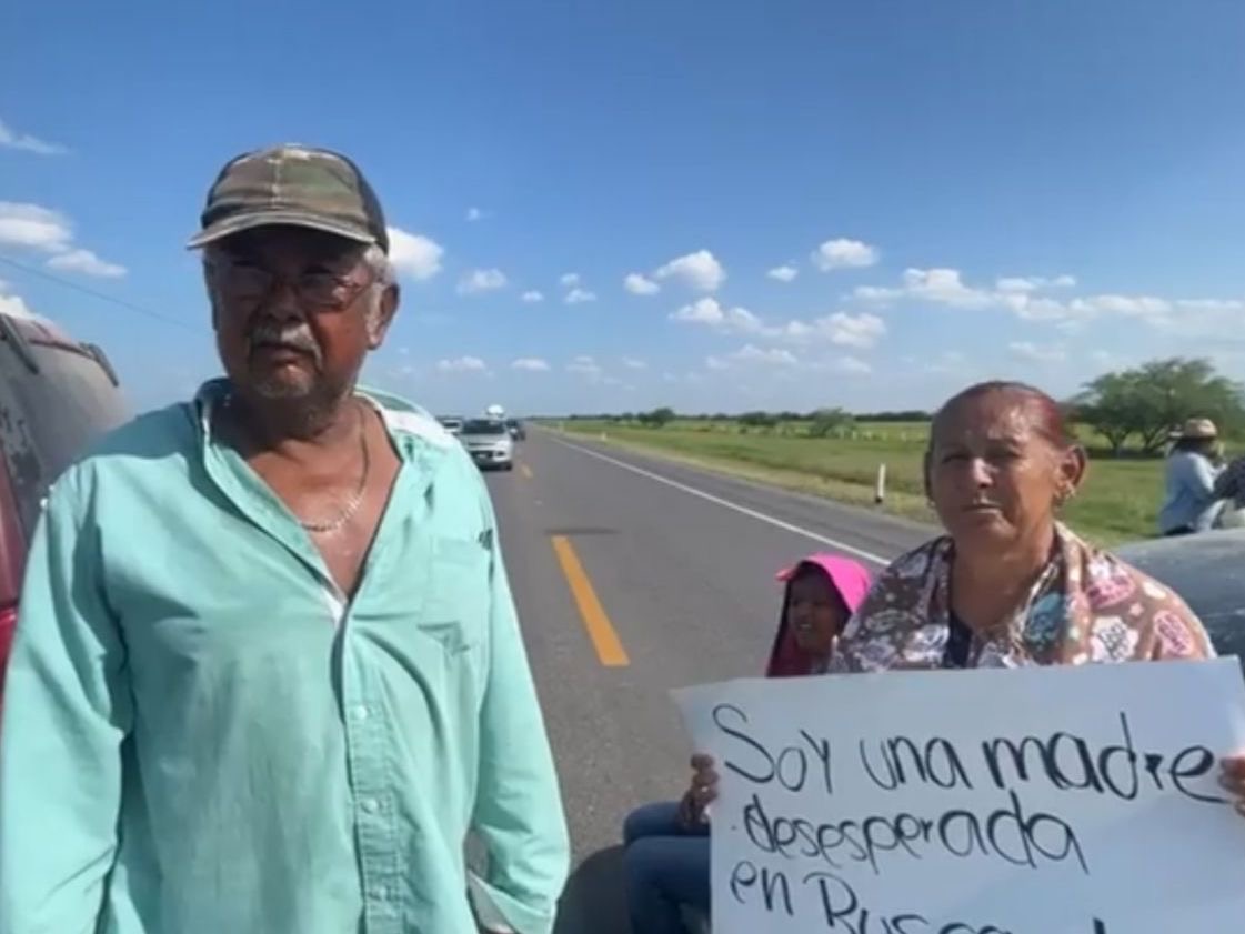 Cierran carretera Zaragoza-Victoria en protesta por desaparecido 