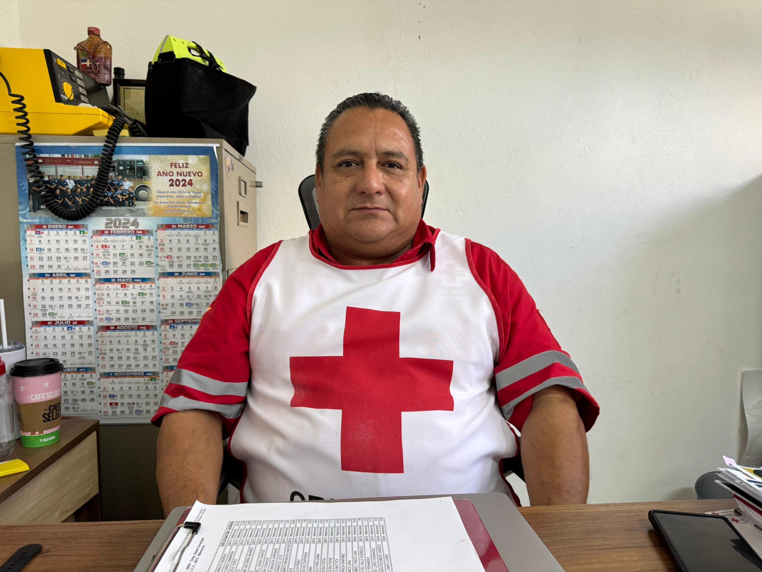 Auxilian Cruz Roja a pacientes por golpe de calor