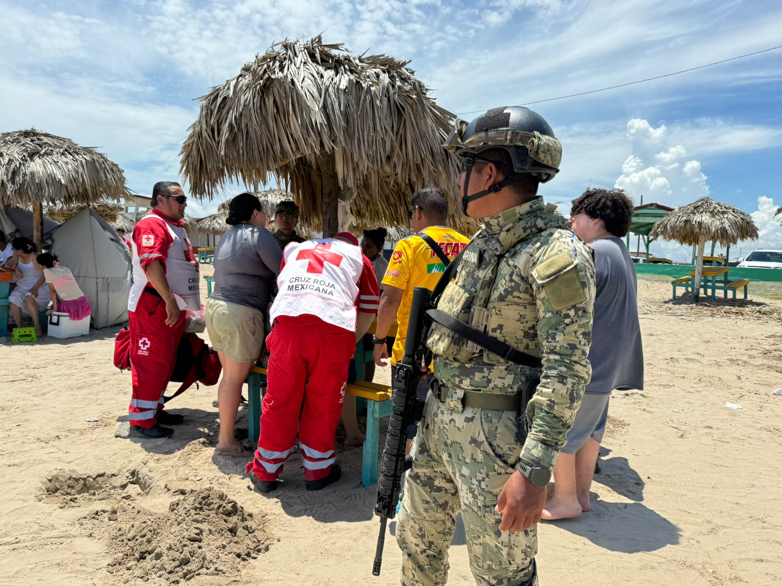 Veinte bañistas picados por mantarraya en Playa Bagdad