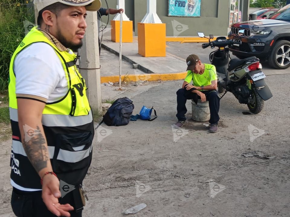 Lesionan a guardia en choque 