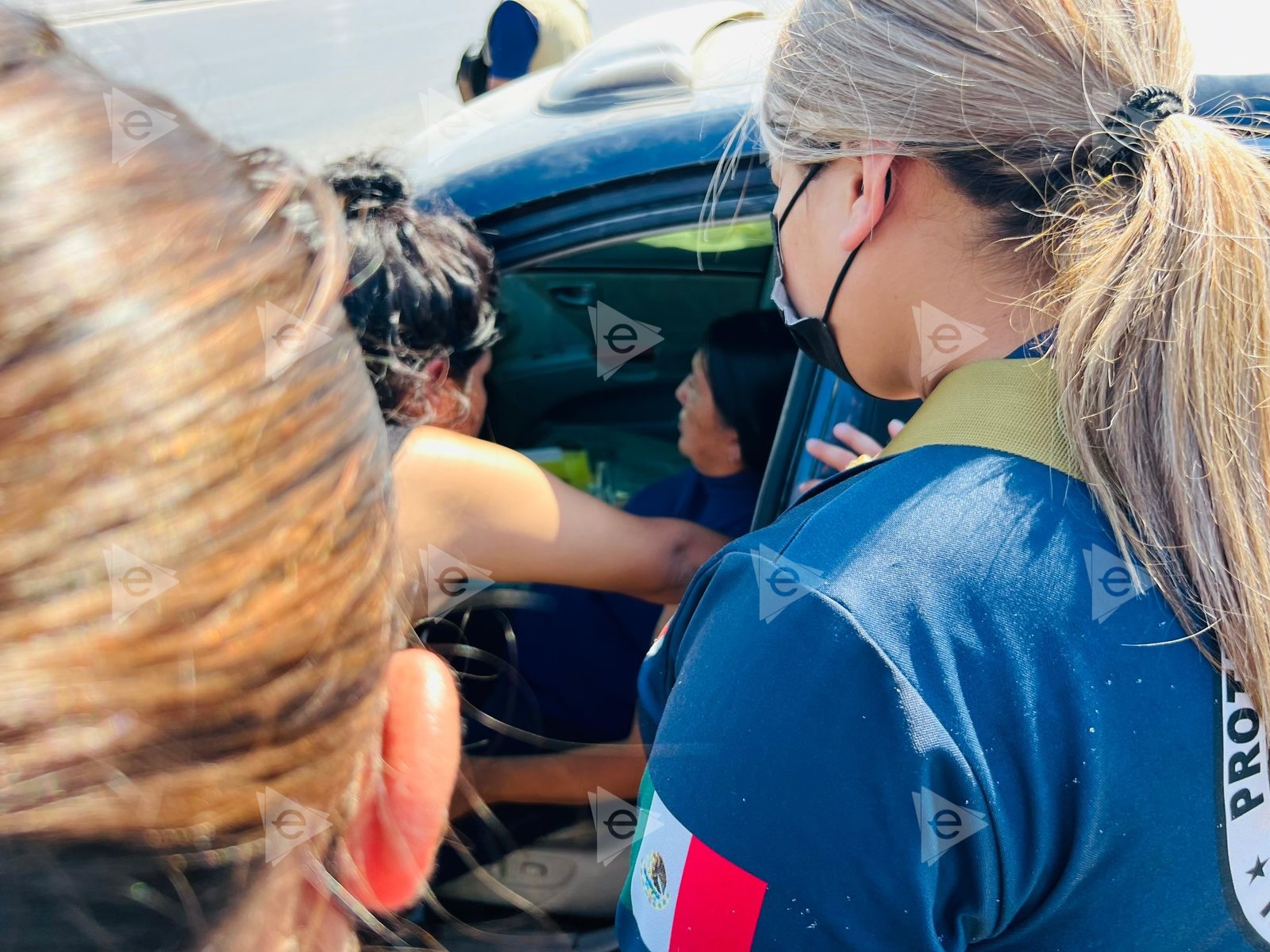 Deja choque una mujer lesionada 