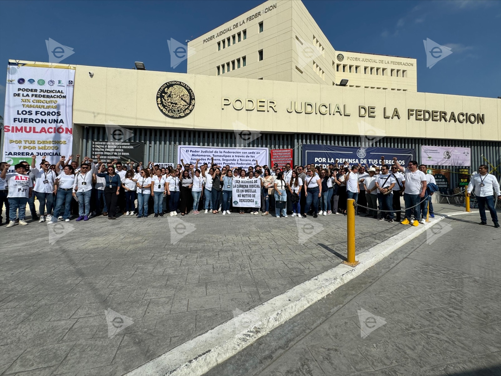 Sigue protesta en Poder Judicial de la Federación