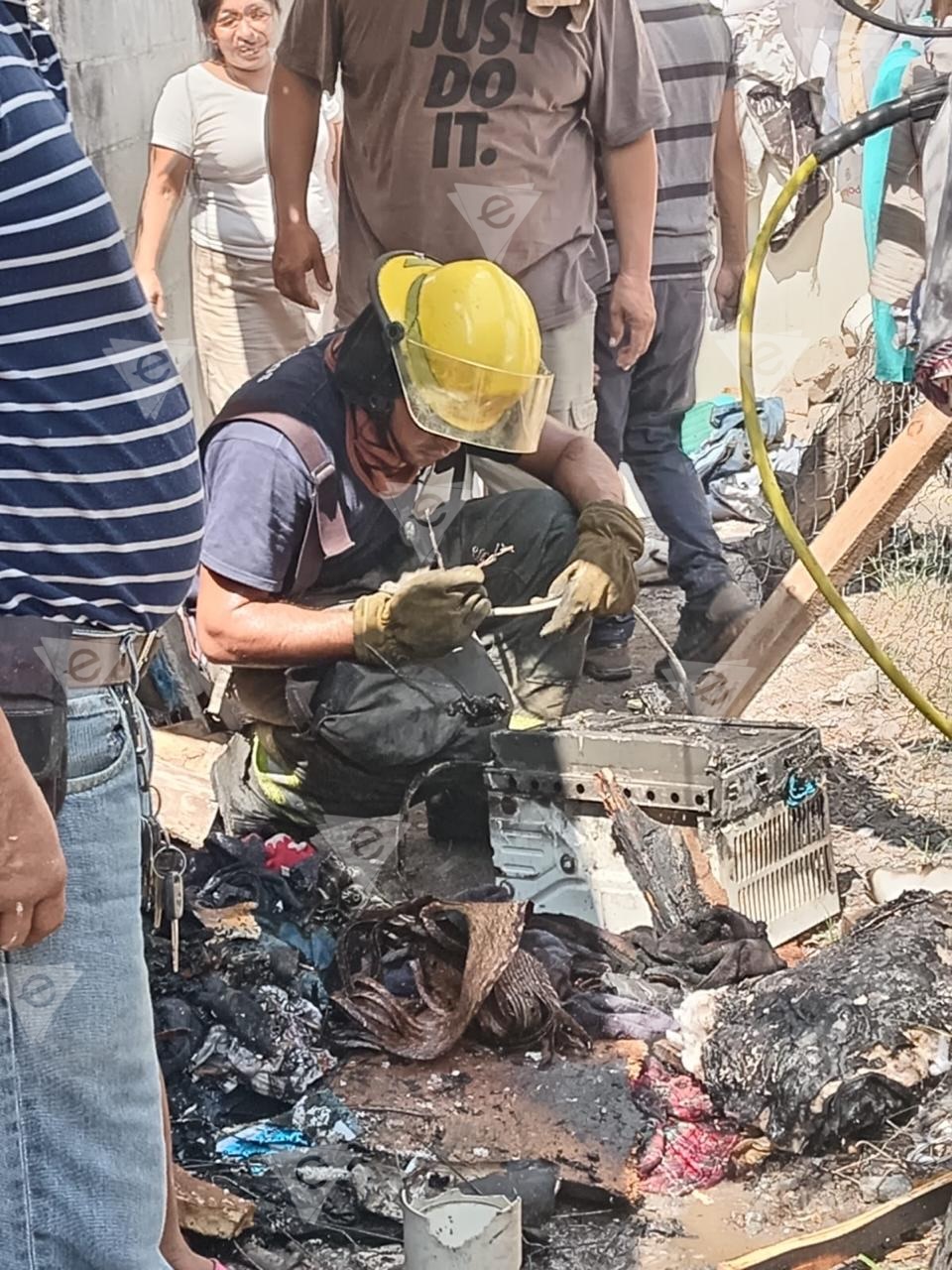 Se registra incendio en vivienda