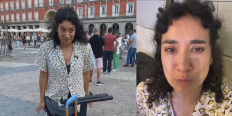 Detienen a Flor Amargo por cantar en una plaza pública en Madrid, España