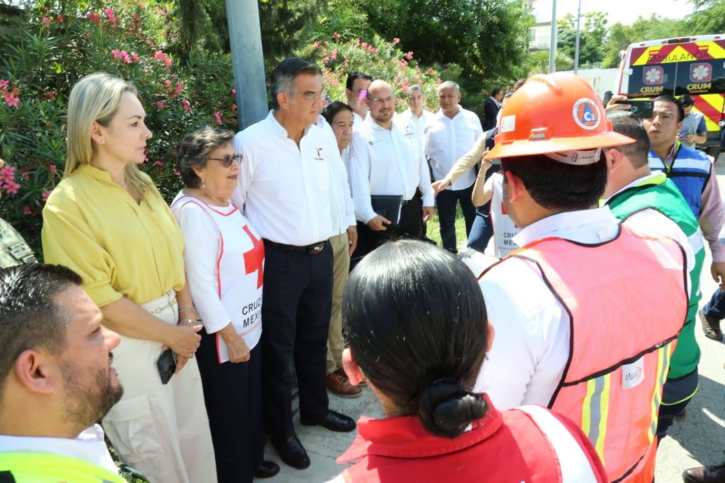 Participa Américo Villarreal en simulacro durante el Día Nacional de Protección Civil