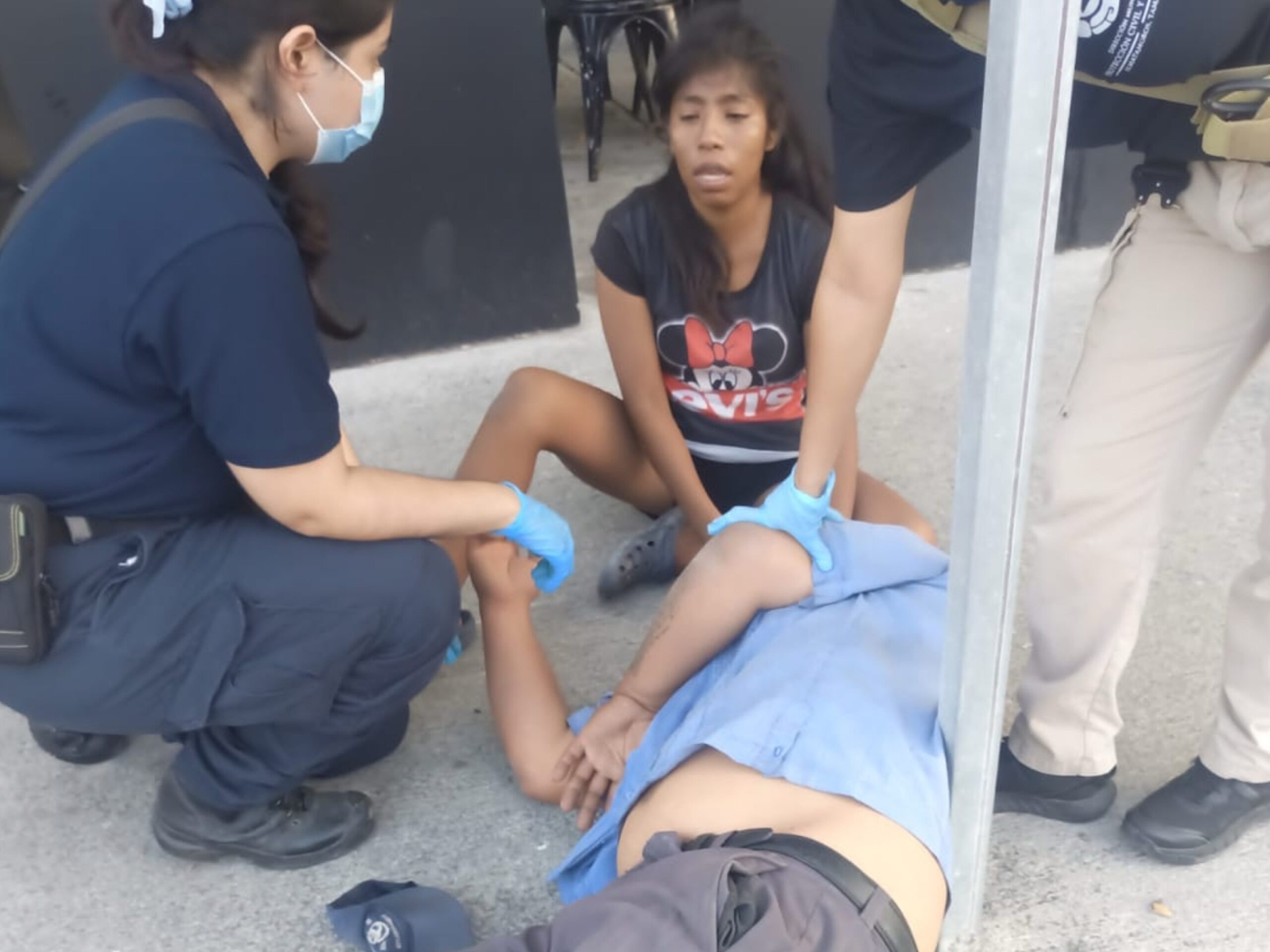 Motociclista lesionado en choque