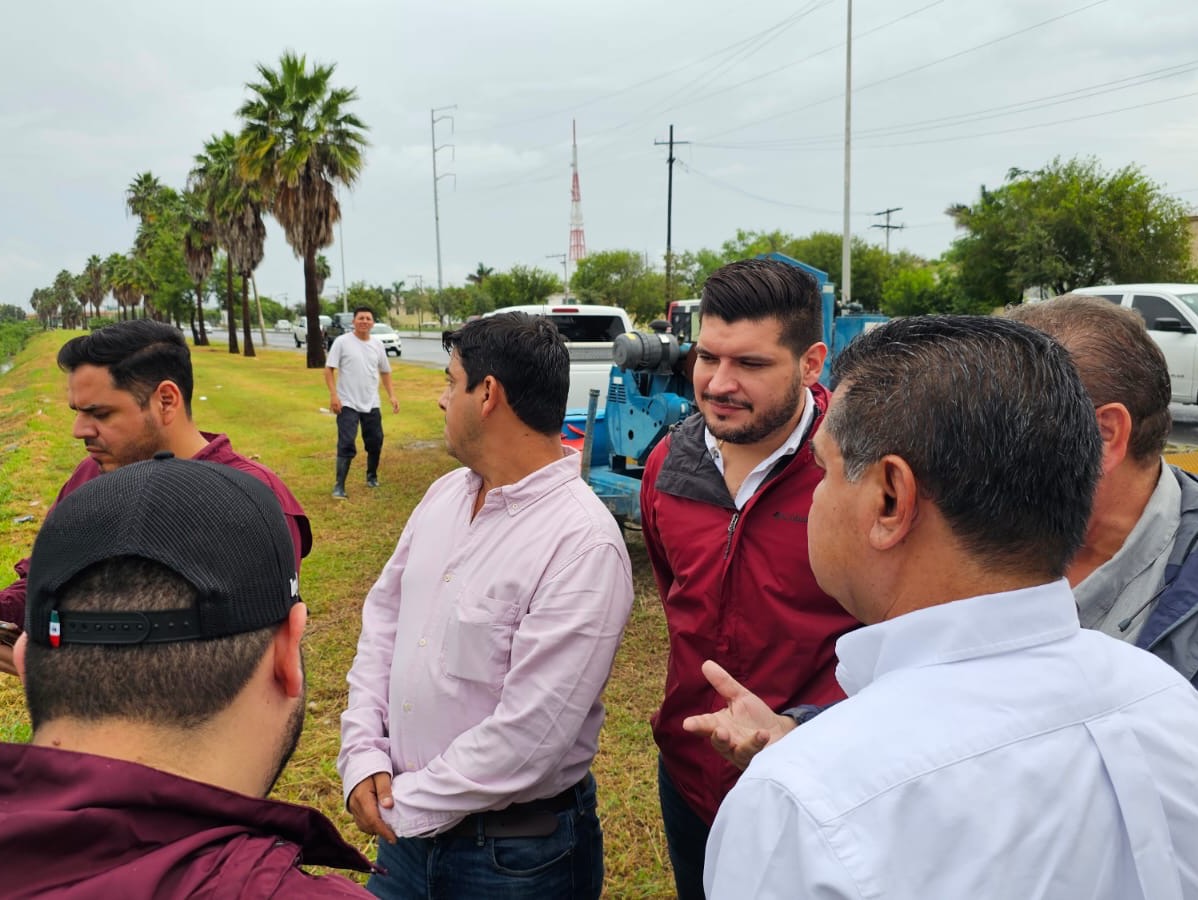 Se Instalan más de 11 equipos de bombeo en sectores inundados en Matamoros tras fuertes lluvias: Alberto Granados