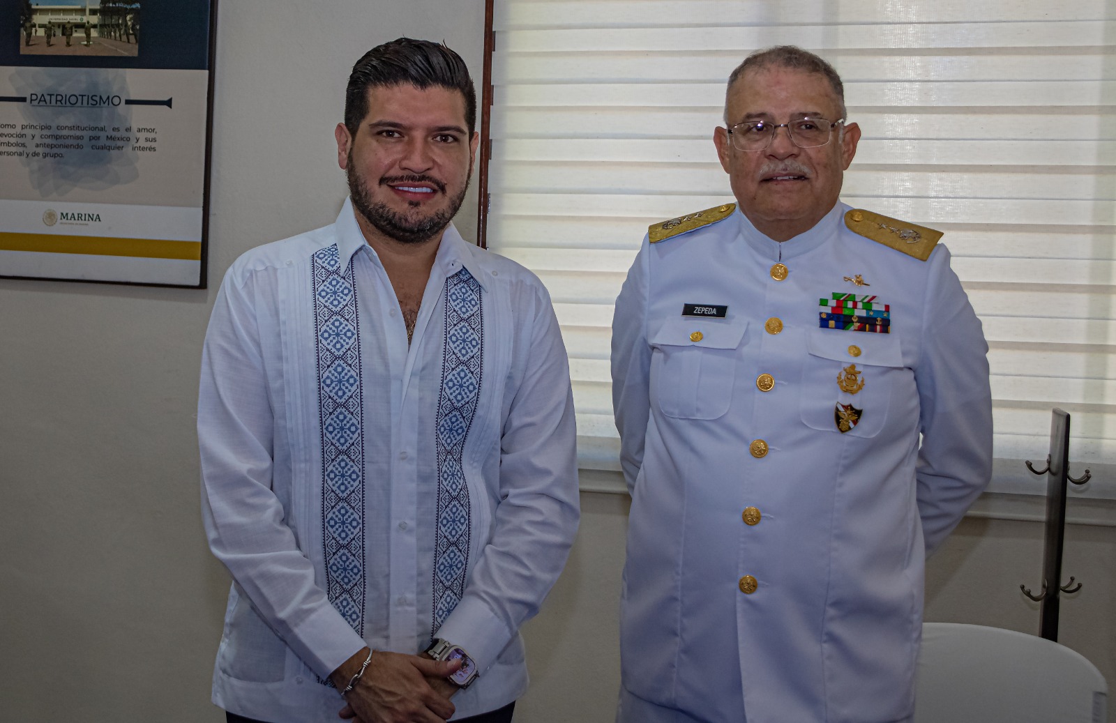 Asiste el alcalde Alberto Granados a la conmemoración del 203 Aniversario de la Marina Armada de México