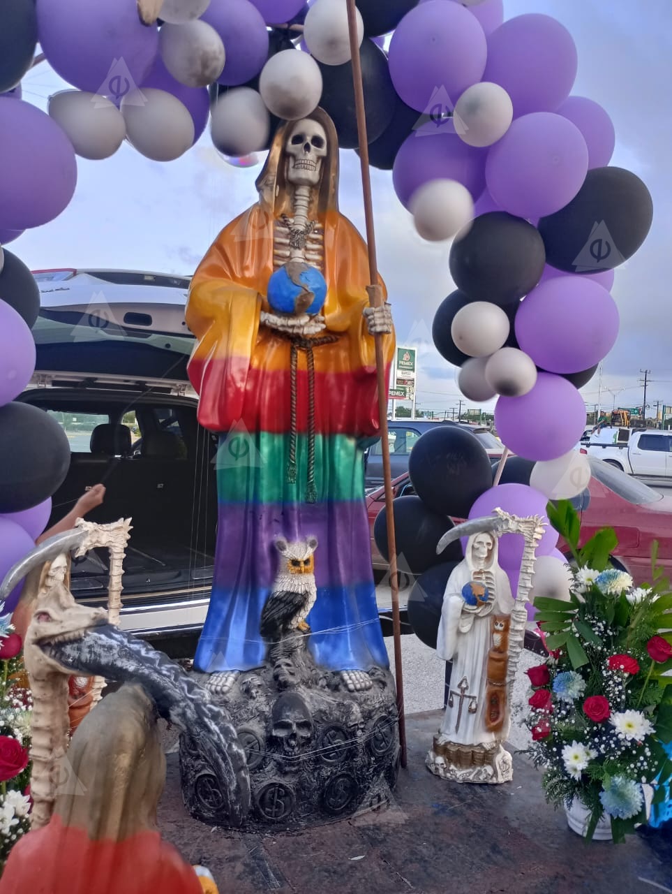 Veneran a Santa Muerte