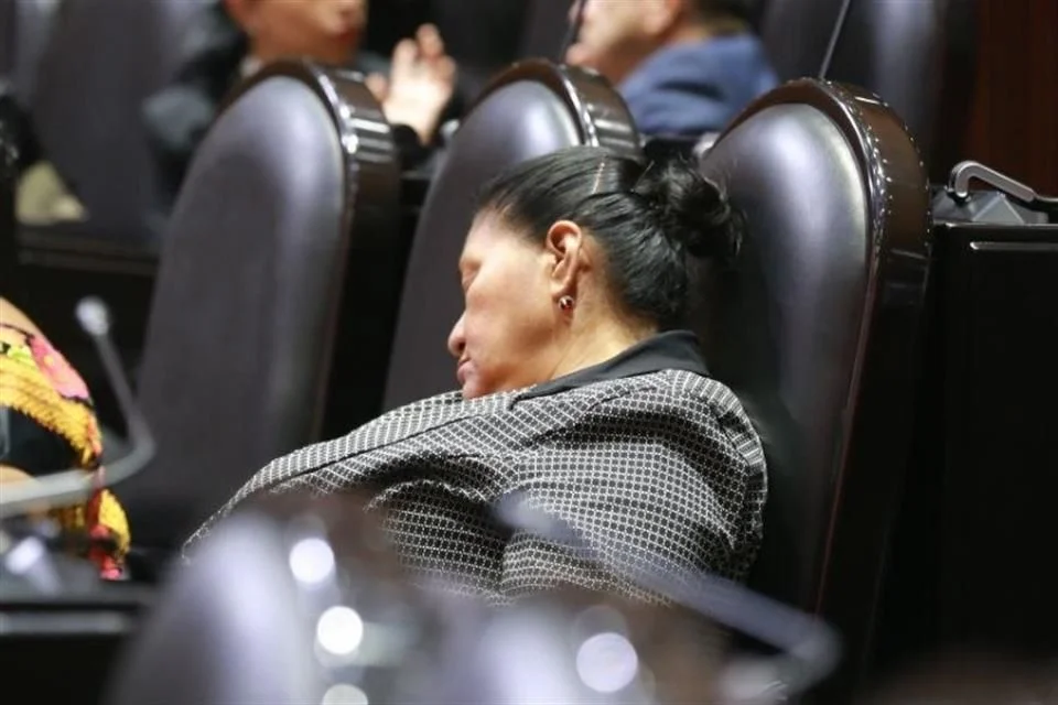 Diputada de Morena se queda dormida… ¡en plena sesión!