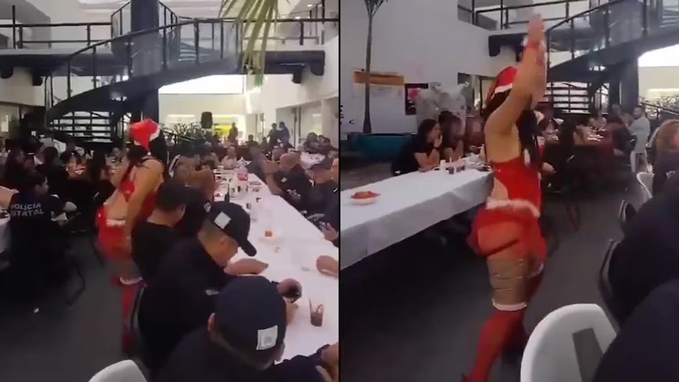 Señalan a policías de Córdoba, Veracruz, de celebrar posada con stripper