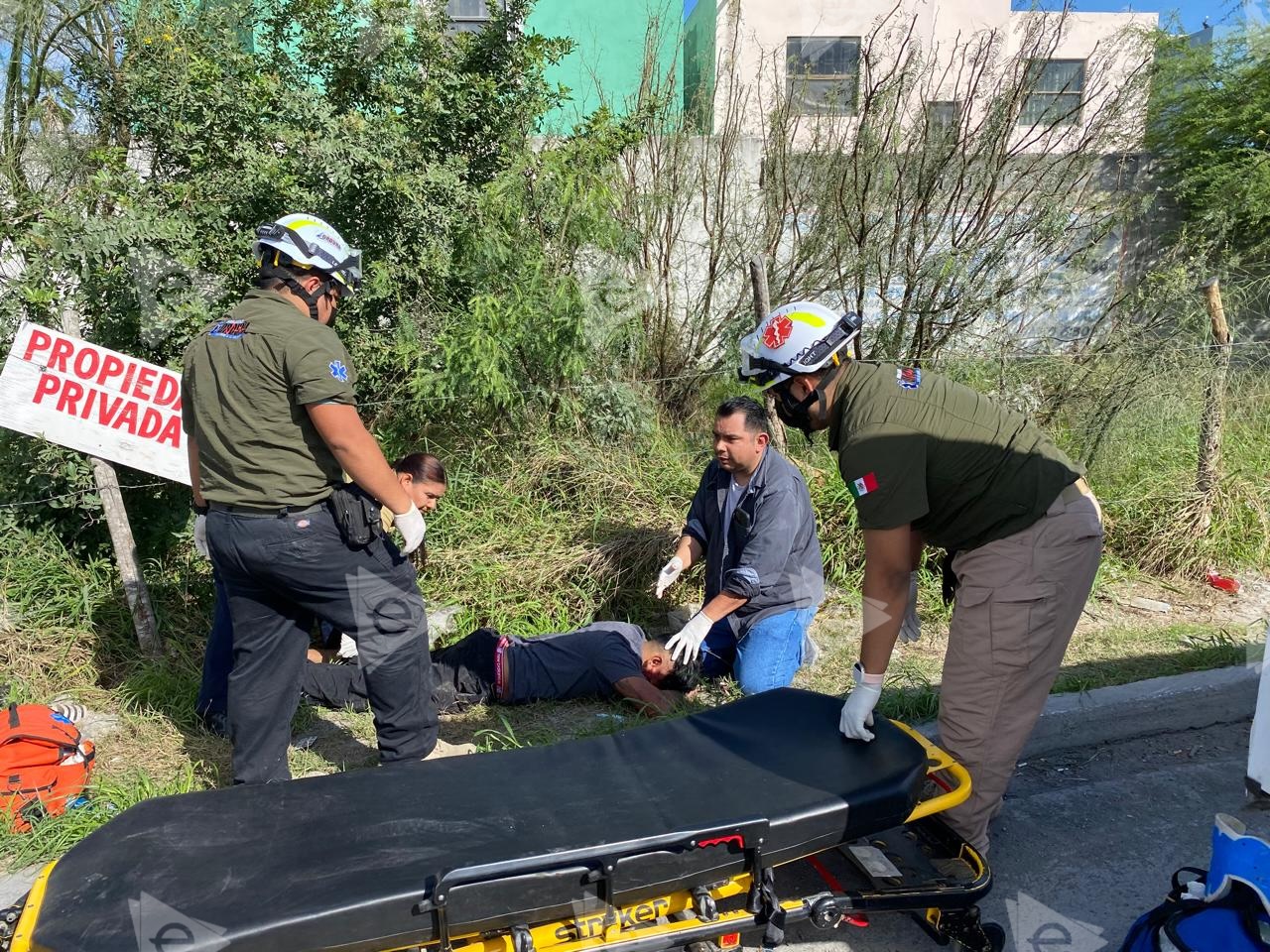 Motociclista se accidenta