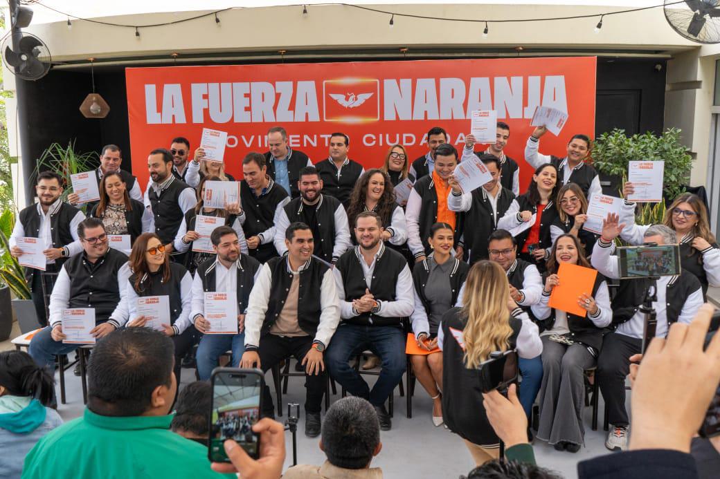 Presenta Roberto Lee a integrantes de la Fuerza Naranja en Tamaulipas