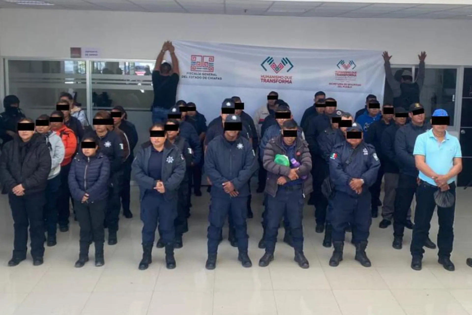 Detienen en Chiapas a 78 personas vinculadas a red de extorsión