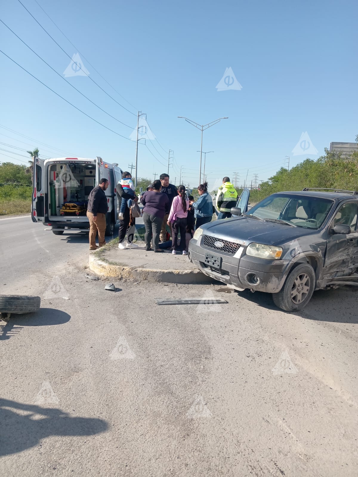 Chocan en carretera