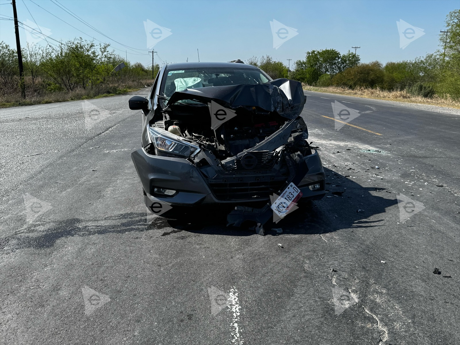 Lo choca “auto” fantasma